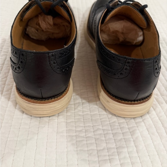Cole Haan Black Leather Wingtip Loafers main image 4